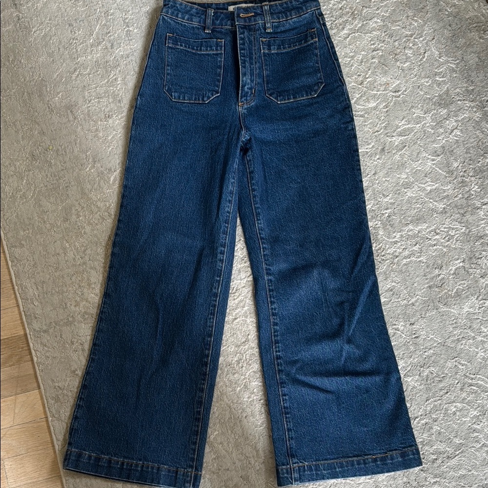 ROLLA'S Blue Flare Wide-Leg Jeans